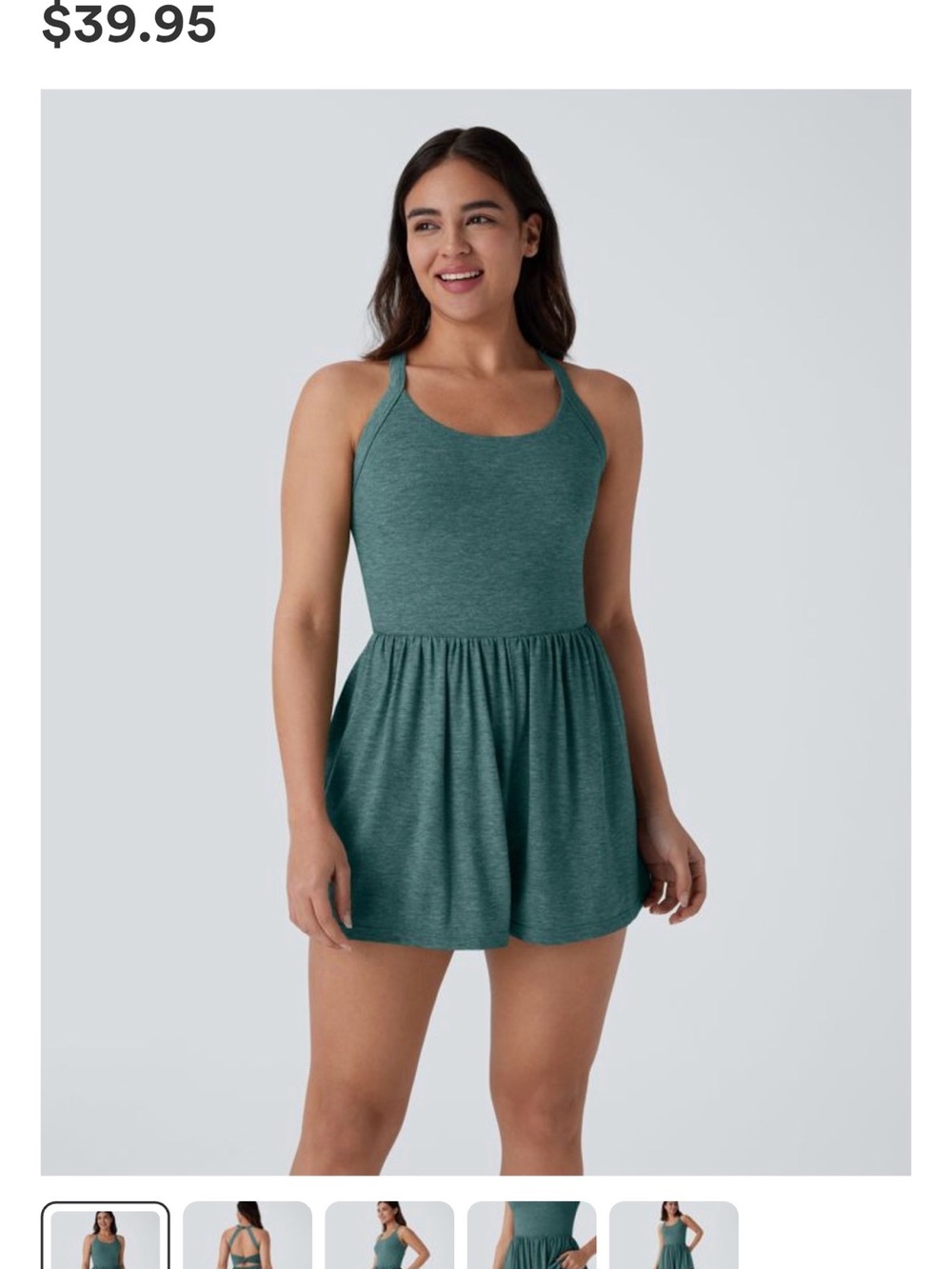 HALARA Teal Easy Peezy Romper